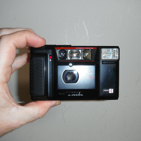 Yashica T AF-D 35mm point-and-shoot film camera with Carl Zeiss T* lens – front view
